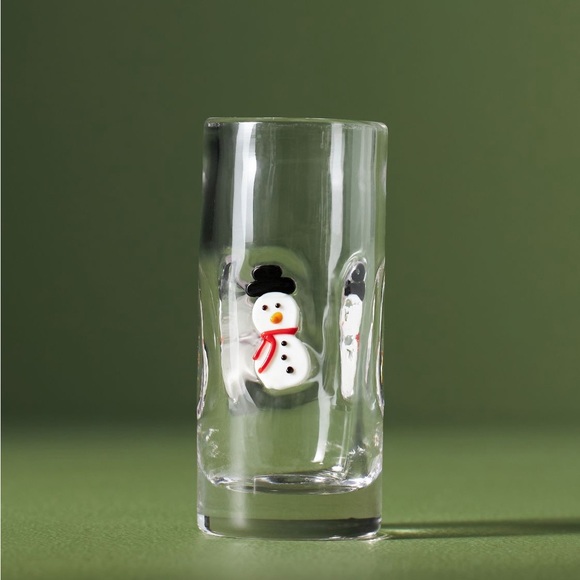 Anthropologie Festive Snowman Icon Shot Glass - Picture 11 of 13